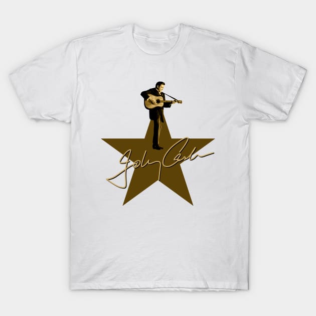 Johnny Cash - Signature T-Shirt by PLAYDIGITAL2020